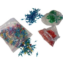 Huge Lot Plastic Glitter Light Pegs For Vintage Ceramic Christmas Trees