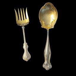 Sterling Towle And Unknown Serving Fork And Spoon