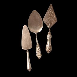 Sterling & Sterling Handled Dessert Servers