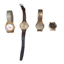 4 Vintage Watches: Timex (2), Omega & Waltham