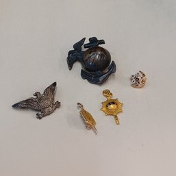 USMC WWII And Fraternity Pins