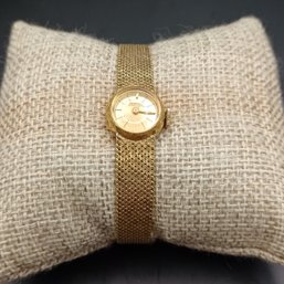 18k Gold Glycine Ladies Watch With 14k Band