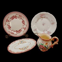 Japanese And French Porcelain Plates And Saucer
