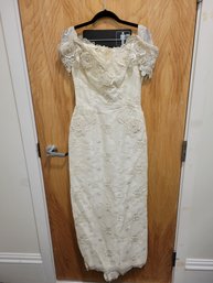 Handmade Vintage Slimming Fitted Wedding Dress Sz 4
