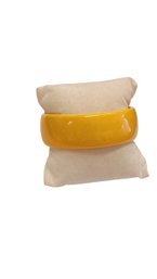 Golden Yellow Bakelite Bangle Bracelet