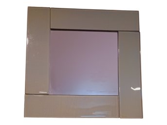 Heavy 4pc Glass Tile Wall Mirror