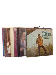10 MT Vinyl Jackets From Artists Such As: Frank Sinatra,  Tom Jones (5) And More...