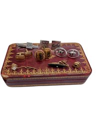 Vintage Collection Of Gold Filled And Silvertone Cufflinks And Tie Clips