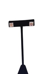 Sterling Silver CZ Stud Earrings