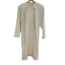 Long, Ivory, Cuddle Coat Sz S