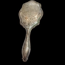 Antique 800 Silver Handheld Mirror