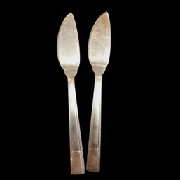 2 - 20c Christolfe Silver Plate Cheese Knives