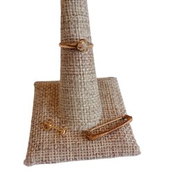 Small Lot W/ 14k,  10k  & 1/20 10kgf: Earring Pin And Ring