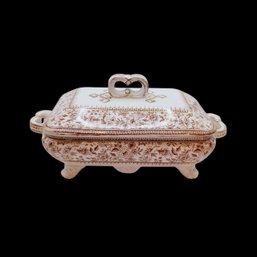 Antique T&R Boote Tournay Pattern Covered Vegetable Tureen