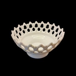 Westmorland Style Milk Glass Fruit Bowl
