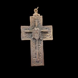 3' Crucifix Metal Cross Pendant