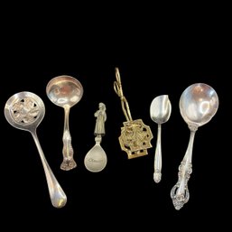 Variety Of 6 Serving Pieces- Silver-Plate