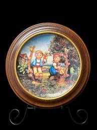 Hummel: Apple Tree Boy & Girl Framed Plate