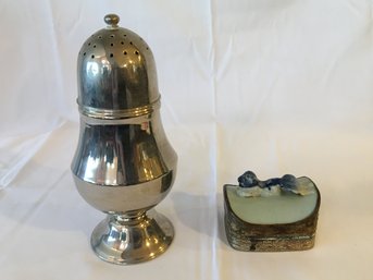 Sugar Shaker And Trinket Box