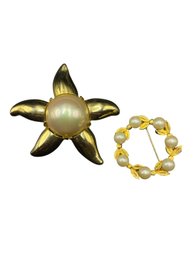 Vintage Gold Tone Brooches