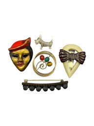 Unique Costume Brooches