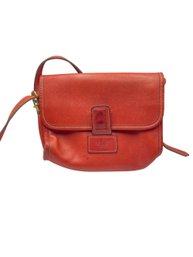 Red Leather Cross Body Bag