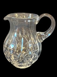 Vintage Etched Glass Water Pitcher