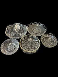 Assorted Cut Glass Bowls