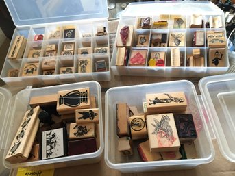 Tub Of Art Stamps , Vinyl Lettering