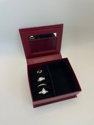 Four Costume Rings Size 7