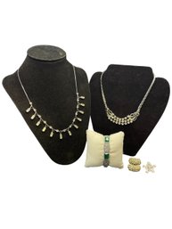 Assorted Silver Tone Costume Jewelry