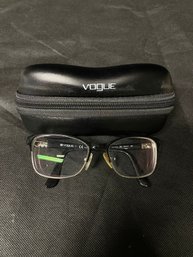 Vintage Vogue Eyeglasses And Case