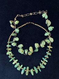 Two Turquoise Bead Necklaces