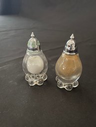 Small Crystal Salt & Pepper Shakers
