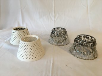 Two Pairs Of  Candle Lamp Shades