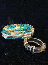 Jewelry Bag And Hinge Bangle