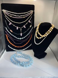 Large Beaded Necklace Collection