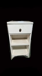 Bedroom End Table With Shelving & Nautical Rope Hardware (A)