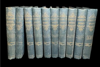 Coopers Works Complete Ten Book Hardcover Set 1890s (BR2)