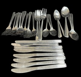 Beaded Edge Stainless Steel Flatware 48pc Set (BR2)