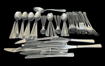 Ribbed Edge Stainless Steel Flatware 58pc Set (BR2)