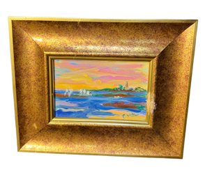 Marblehead Harbor Signed Original Painting Framed