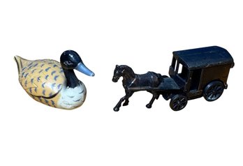 Horse Drawn Carriage & Duck Pencil Sharpeners (B)