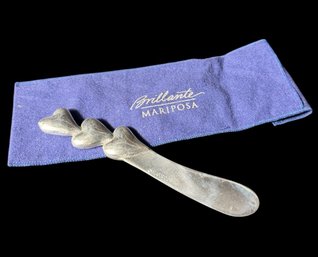 Mariposa Heart Shaped Cheese Spreader Knife