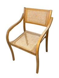 MCM Danish Bentwood Armchair With Cane Seating LR2)