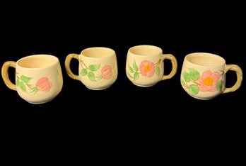 Franciscan Desert Rose English Mugs 4pc Set