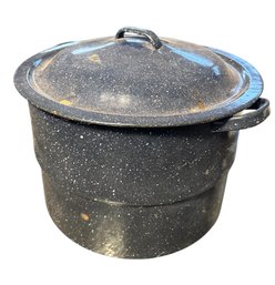 Speckled Enamelware Stock Pot (G)