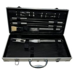 Stainless Steel BBQ Tool Set In Carrying Case (G)