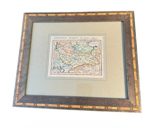 17th Century Map Of Gallic Belgium Framed Print (LR2)