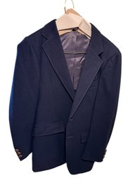 American Craftsman Navy Blue Sport Coat 100% Wool 38 Regular